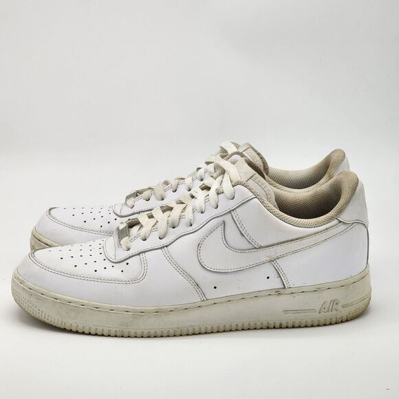 Nike Air Force 1 Low AF1 Triple White Men's Size 11.5 - Picture 4 of 7